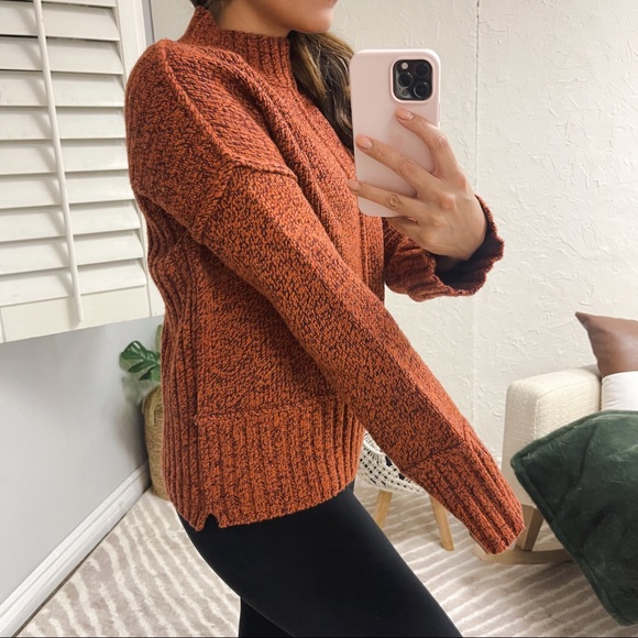 Smartwool Bell Meadow Sweater Woodsmoke-ginger Heather Marl Size Medium Orange - Picture 3 of 13